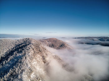 Panoramic view of mountain against sky