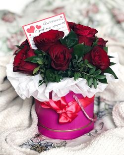 Close-up of rose bouquet