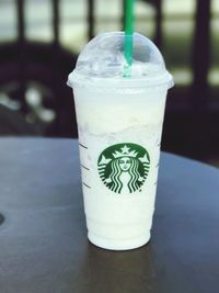 Close-up of drink on table