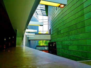 Empty corridor in modern building