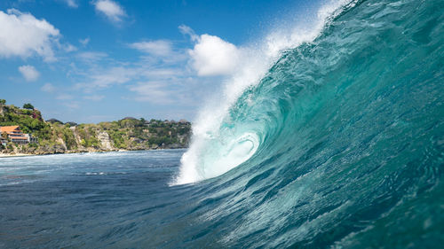 Ocean in sea against sky