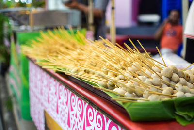 Close-up of vegetables at market stall