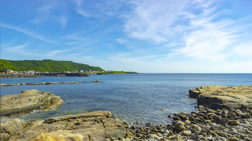 Scenic view of sea against sky