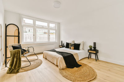 Interior of bedroom at home