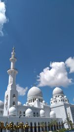 Low angle view of buildings against sky