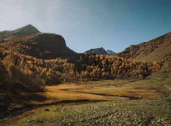 Scenic view of landscape against sky