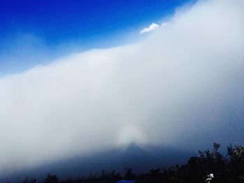 Low angle view of cloudy sky