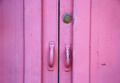 Full frame shot of closed door