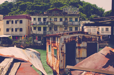 Houses against sky