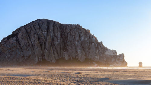 Scenic view of mountains against clear sky