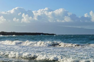 Scenic view of sea against sky