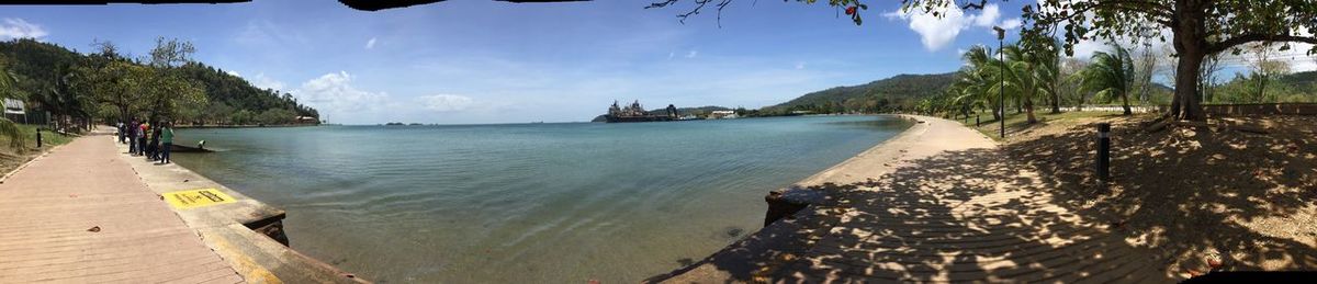 Panoramic view of sea against sky