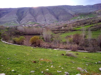 Scenic view of landscape against sky