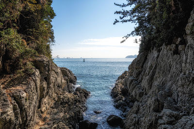 Scenic view of sea against sky