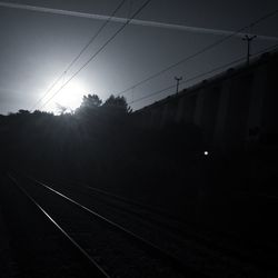 Power lines against sky