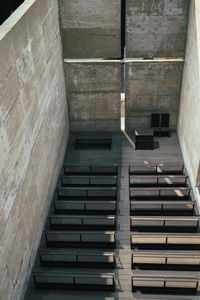Low angle view of staircase in building