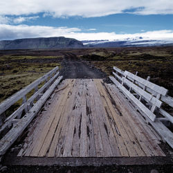 Simple bridge in the icelandic highlands