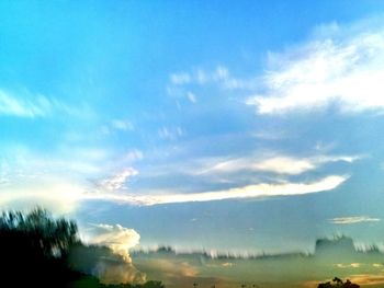 Low angle view of clouds in sky