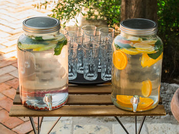 Close-up of drink on table