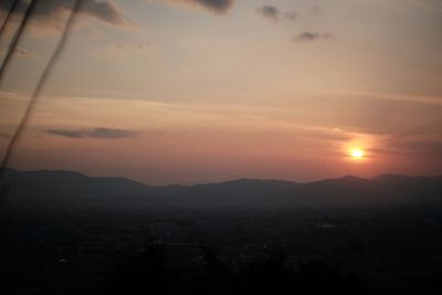 Cityscape at sunset