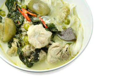 Close-up of meal served in bowl