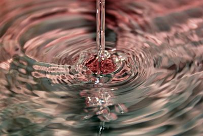 Full frame shot of pouring water