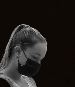 black background
