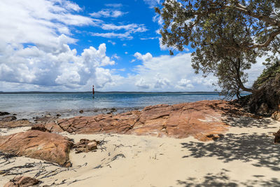 Scenic view of sea against sky