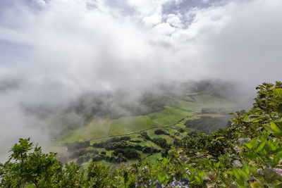 Scenic view of landscape against sky