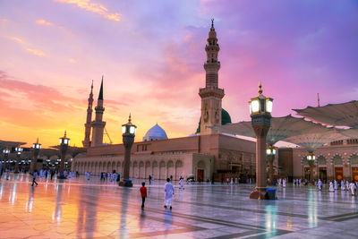 Al masjid an nabawi the prophet's mosque . prophet muhammad,  medina saudi arabia.