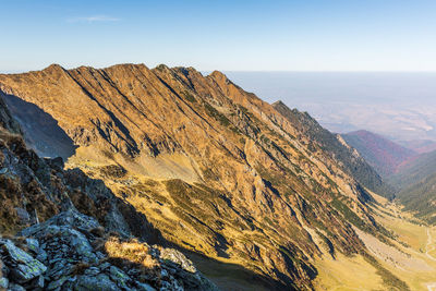 Scenic view of mountain against sky