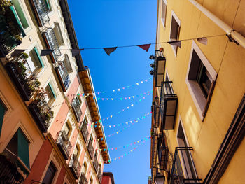 Low angle view of buildings against sky