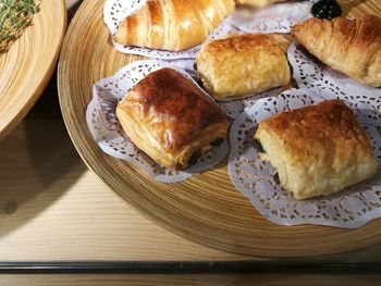 Close-up of food on table