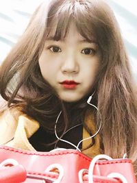 Close-up portrait of girl