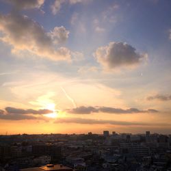 Cityscape at sunset