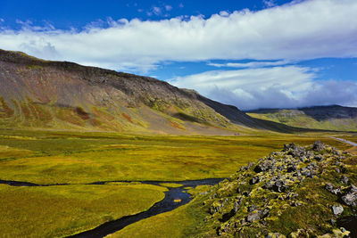 Scenic view of landscape against sky