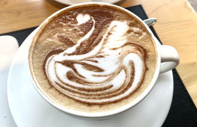 Close-up of coffee on table