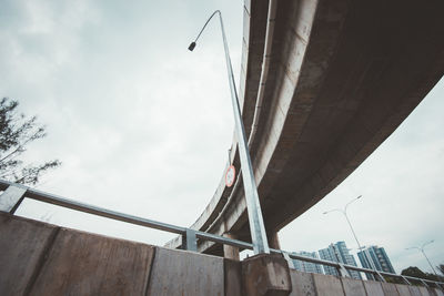 Low angle view of bridge against sky