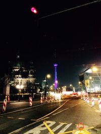 City street at night