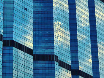 Low angle view of glass building