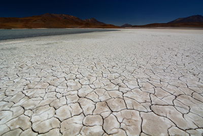 Scenic view of desert against sky