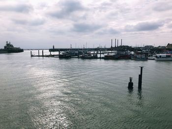 Pier over sea against sky