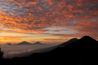 Golden sunrise at prau mountain