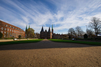 View of historic building against sky