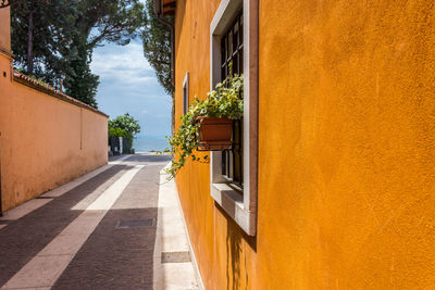 Alley amidst buildings in city