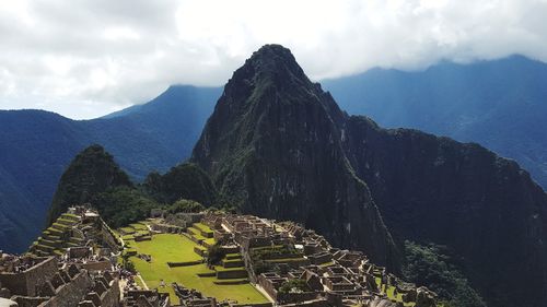 Scenic view of machu picchu