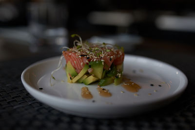 Close-up of food in plate