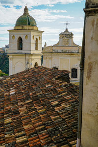 View of temple building against sky