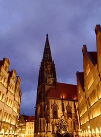 Low angle view of church against sky