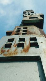 Low angle view of built structure against sky